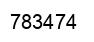Number 783474 black image