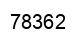 Number 78362 black image