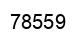 Number 78559 black image