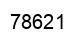 Número 78621 imagen negro