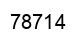 Number 78714 black image