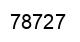 Number 78727 black image