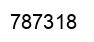 Number 787318 black image