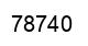 Number 78740 black image
