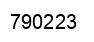 Número 790223 imagen negro