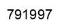 Number 791997 black image
