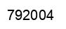 Number 792004 black image