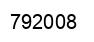 Number 792008 black image