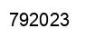 Number 792023 black image