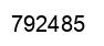 Number 792485 black image