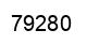 Number 79280 black image