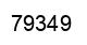 Number 79349 black image