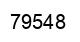 Number 79548 black image