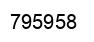 Number 795958 black image