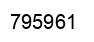 Number 795961 black image