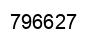 Number 796627 black image
