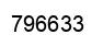 Number 796633 black image