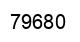 Número 79680 imagen negro
