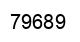Number 79689 black image