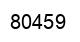 Number 80459 black image
