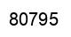 Número 80795 imagen negro