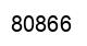 Number 80866 black image