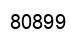 Number 80899 black image