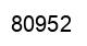 Number 80952 black image