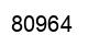 Number 80964 black image