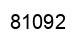 Número 81092 imagen negro