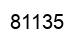 Número 81135 imagen negro
