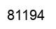 Number 81194 black image