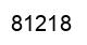 Number 81218 black image