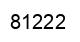 Number 81222 black image