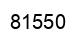 Number 81550 black image
