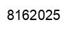 Número 8162025 imagen negro