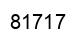 Number 81717 black image
