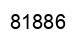 Number 81886 black image