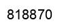 Number 818870 black image