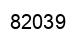 Número 82039 imagen negro