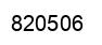Number 820506 black image