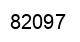 Number 82097 black image