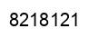 Number 8218121 black image
