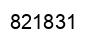 Number 821831 black image
