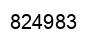 Number 824983 black image