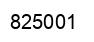Number 825001 black image