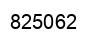 Number 825062 black image