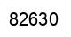 Number 82630 black image