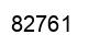 Number 82761 black image