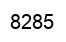 Number 8285 black image